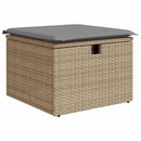 sofasæt til haven 8 dele med hynder polyrattan beige