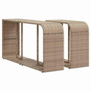 sofasæt til haven 10 dele med hynder polyrattan beige