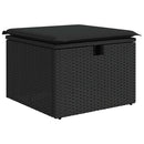 sofasæt til haven 8 dele med hynder polyrattan sort