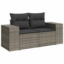 sofasæt til haven 8 dele med hynder polyrattan grå
