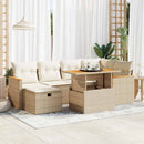 sofasæt til haven 8 dele med hynder polyrattan beige