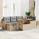 sofasæt til haven 8 dele med hynder polyrattan beige