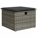 sofasæt til haven 8 dele med hynder polyrattan grå