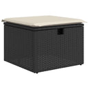 sofasæt til haven 8 dele med hynder polyrattan sort