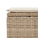 sofasæt til haven 2 dele med hynder polyrattan akacietræ beige