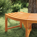 Træ Bænk Naturfarvet 160 x 80 x 45cm Massiv Eucalyptus Træ