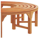 Træ Bænk Naturfarvet 160 x 80 x 45cm Massiv Eucalyptus Træ