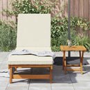 Solstol Brun og Creme 199 x 63 x 85 cm Massivt Akacietræ