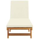 Solstol Brun og Creme 199 x 63 x 85 cm Massivt Akacietræ