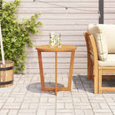 havesidebord rundt Ø70x75 cm massivt træ akacie