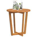 havesidebord rundt Ø70x75 cm massivt træ akacie