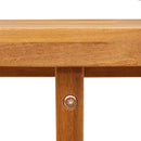 havesidebord rundt Ø70x75 cm massivt træ akacie