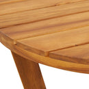havesidebord rundt Ø70x75 cm massivt træ akacie