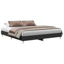 sengestel uden madras 200x200 cm konstrueret træ sort