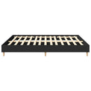 sengestel uden madras 200x200 cm konstrueret træ sort