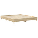 sengestel uden madras 200x200 cm konstrueret træ sonoma-eg