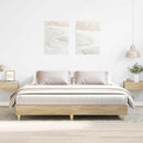sengestel uden madras 200x200 cm konstrueret træ sonoma-eg