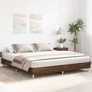 sengestel uden madras 200x200 cm konstrueret træ brun eg