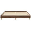 sengestel uden madras 200x200 cm konstrueret træ brun eg