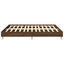sengestel uden madras 200x200 cm konstrueret træ brun eg