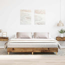 sengestel uden madras 200x200 cm konstrueret træ antikt træ