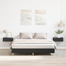 sengestel uden madras 150x200 cm konstrueret træ sort