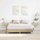 sengestel uden madras 150x200 cm konstrueret træ sonoma-eg