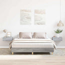 sengestel uden madras 150x200 cm konstrueret træ grå sonoma-eg