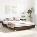 sengestel uden madras 150x200 cm konstrueret træ brunt eg