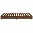 sengestel uden madras 150x200 cm konstrueret træ brunt eg