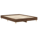 sengestel uden madras 150x200 cm konstrueret træ brunt eg
