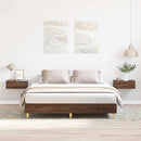 sengestel uden madras 140x200 cm konstrueret træ brunt eg