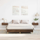 sengestel uden madras 140x200 cm konstrueret træ brunt eg