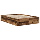 sengestel uden madras 120x190cm konstrueret træ antikt træ