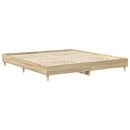 sengestel uden madras 180x200 cm konstrueret træ sonoma-eg