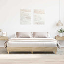 sengeramme 160x200 cm uden madras konstrueret træ sonoma-eg