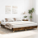 sengeramme uden madras 160x200 cm konstrueret træ røget eg
