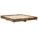 sengeramme uden madras 160x200 cm konstrueret træ røget eg