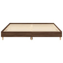 sengeramme 160x200 cm uden madras konstrueret træ brunt eg