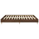 sengeramme 160x200 cm uden madras konstrueret træ brunt eg