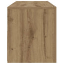 sengeborde med LED-lys 2 stk. 60x35x40 cm egetræsfarve