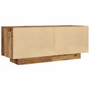 Sengeskab Gammelt Træ 100x35x40 cm Konstruktionstræ