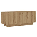 sengebord 100x35x40 cm konstrueret træ kunsteg