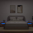 sengeskab med LED-lys Gammelt træ 60x35x40 cm Konstrueret træ