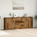 Skænke 3 stk Gammelt træ 60x30x70 cm Konstrueret træ