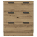 Skænke 3 stk Håndværks eg 60x30x70 cm Konstrueret træ