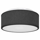 Loftlampe med spotlights Sort 30 x 30 x 13,5 cm Stof