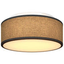 Loftlampe med spotlights Sort 30 x 30 x 13,5 cm Stof