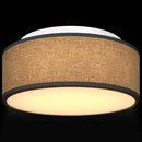 Loftlampe med spotlights Sort 30 x 30 x 13,5 cm Stof