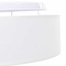 Loftlampe med spotlights Hvid 30 x 30 x 13,5 cm Stof